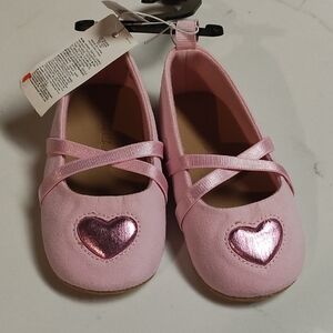 Old Navy Pink Heart Dress Shoes for Kids